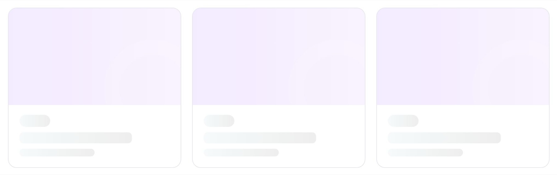 Skeleton event cards shown while events load